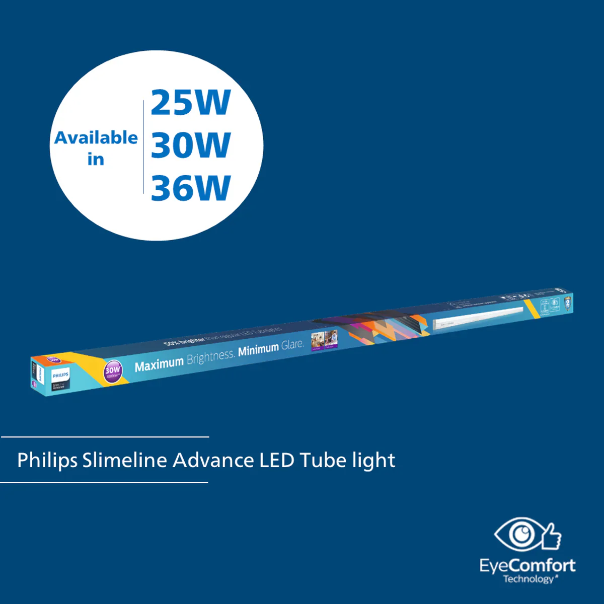 Philips 30W Slimline Advance LED Batten Light – Warm White – Energy Efficient Linear Lighting Solution - Image 2