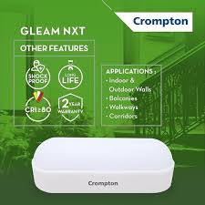 Crompton 10W LED Bulkhead Light – Warm White | Energy Efficient Wall & Ceiling Mount Light for Indoor & Outdoor Use - Image 3