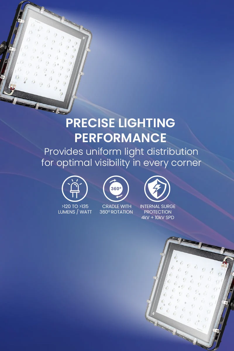 Crompton 250W LED Flood Light | Cool White 6500K | Challenger Pro 250W | IP66 Waterproof - Image 5