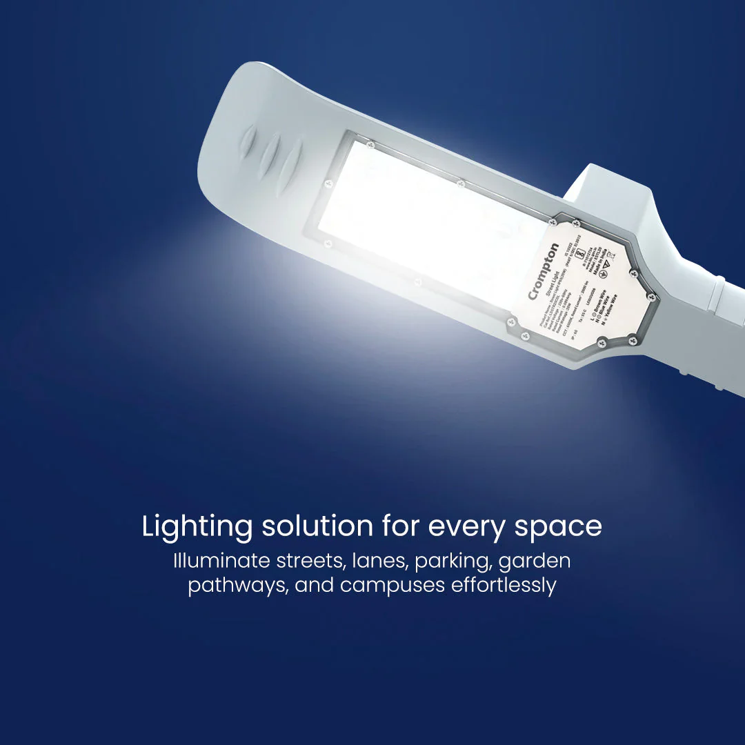Crompton 30W Optistar LED Street Light | Cool White 6500K | IP66 Waterproof Energy Efficient Outdoor Lighting - Image 5