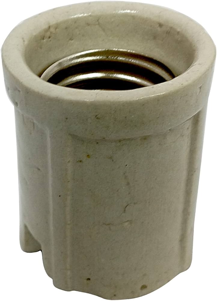 E40 Porcelain Lamp Holder | Heavy-Duty Ceramic Bulb Base | Heat-Resistant Screw Type Light Holder for Industrial & Flood Light Applications - Image 3