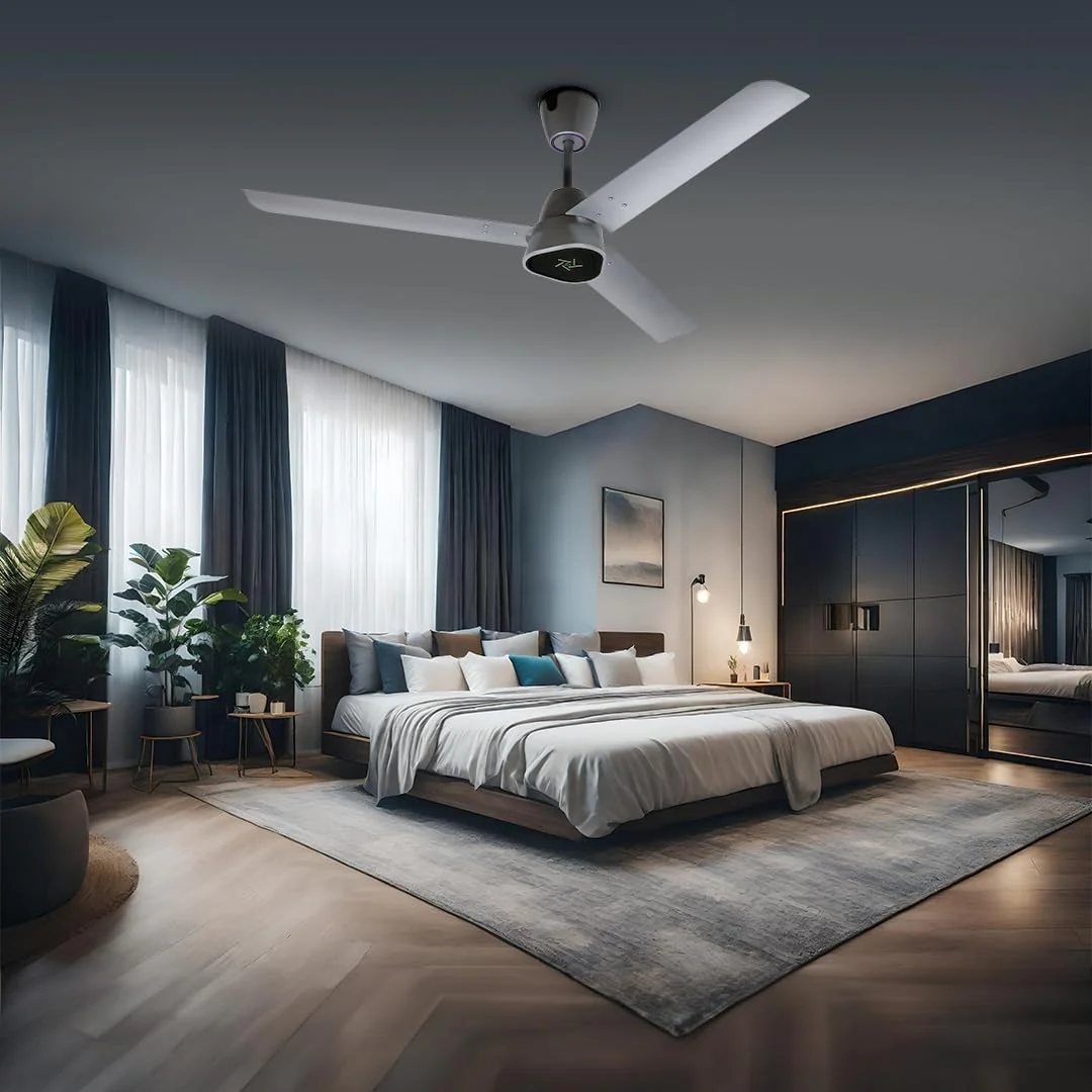Ecolink Airogeometry Silver Mist BLDC Ceiling Fan – Energy Efficient, Silent, Stylish, and Smart Performance - Image 2