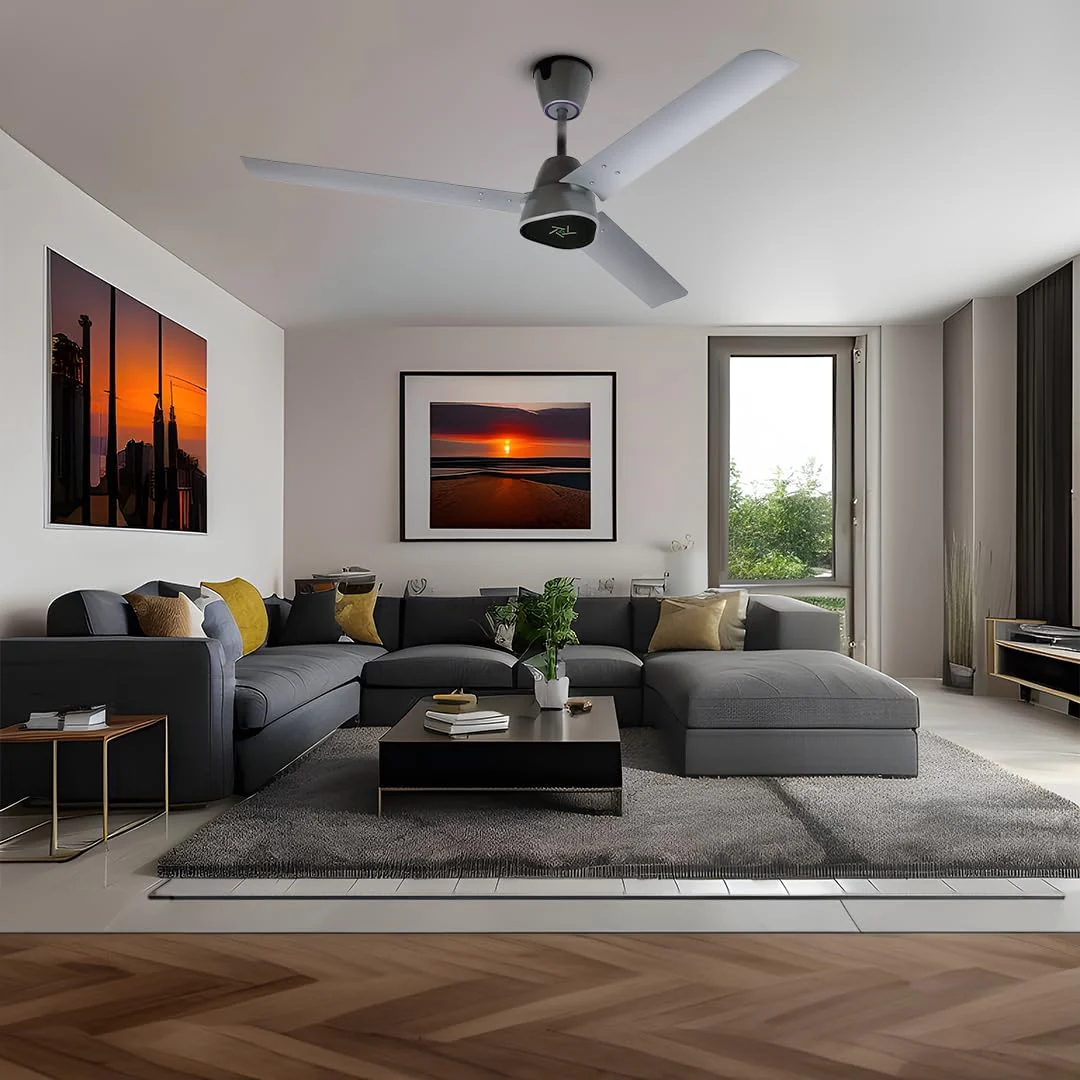 Ecolink Airogeometry Silver Mist BLDC Ceiling Fan – Energy Efficient, Silent, Stylish, and Smart Performance - Image 5