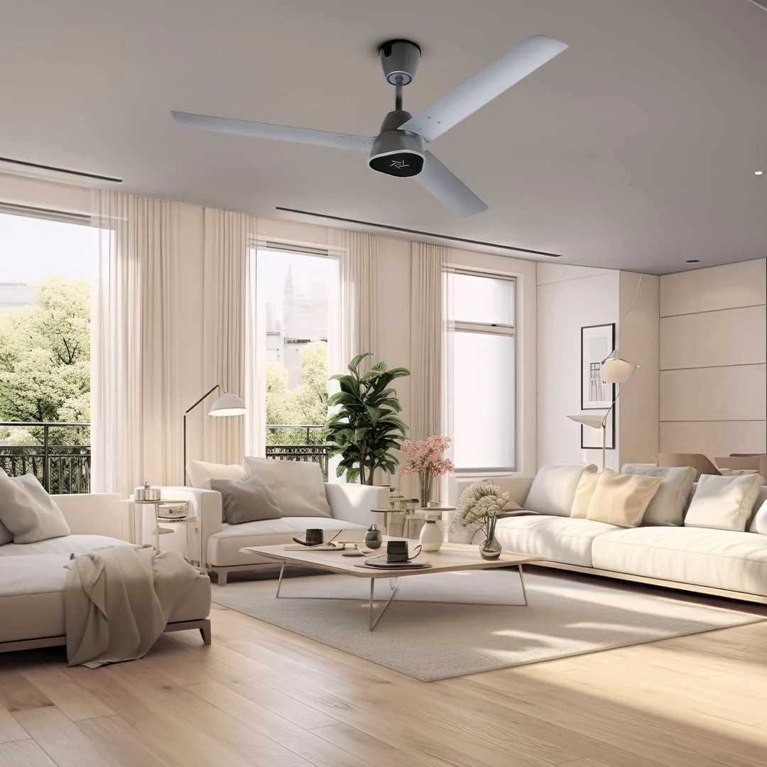 Ecolink Airogeometry Silver Mist BLDC Ceiling Fan – Energy Efficient, Silent, Stylish, and Smart Performance - Image 6