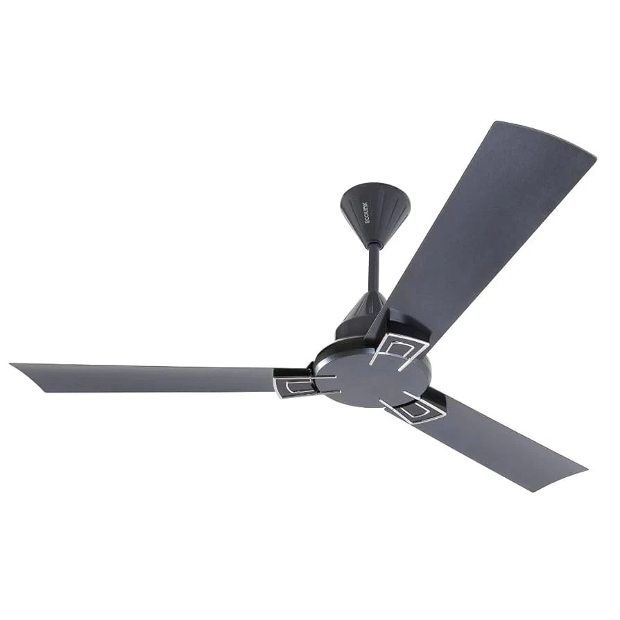 Ecolink Airozephyr Oyster Grey BLDC Ceiling Fan | Energy Efficient, Remote Control, Modern Grey Finish