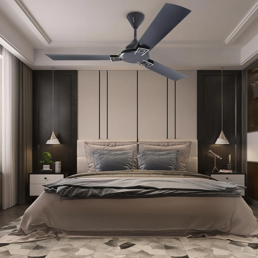 Ecolink Airozephyr Oyster Grey BLDC Ceiling Fan | Energy Efficient, Remote Control, Modern Grey Finish - Image 2