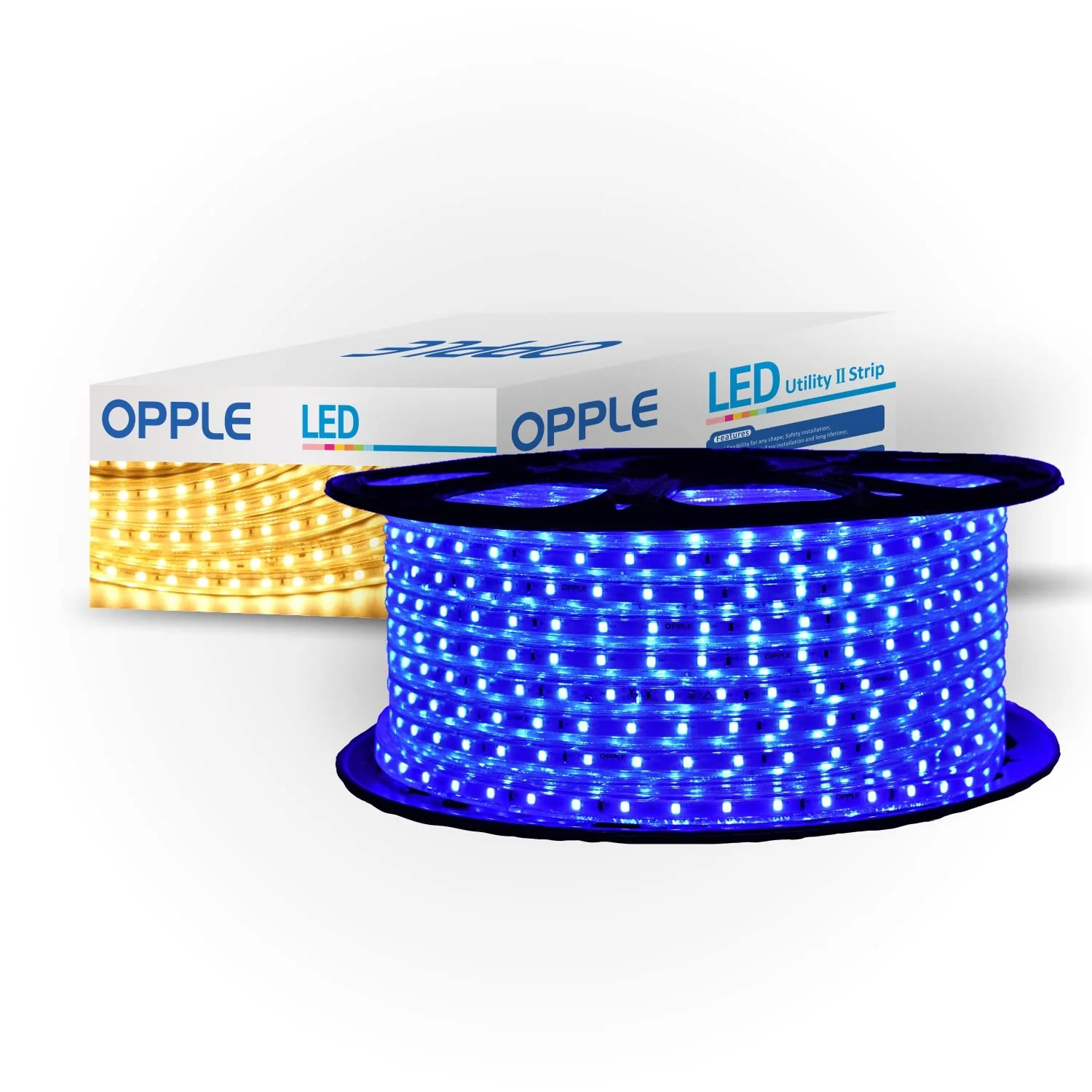 Opple LED Strip 2835 | 6W per Meter, 45m Roll, Blue Flexible Decorative Lighting