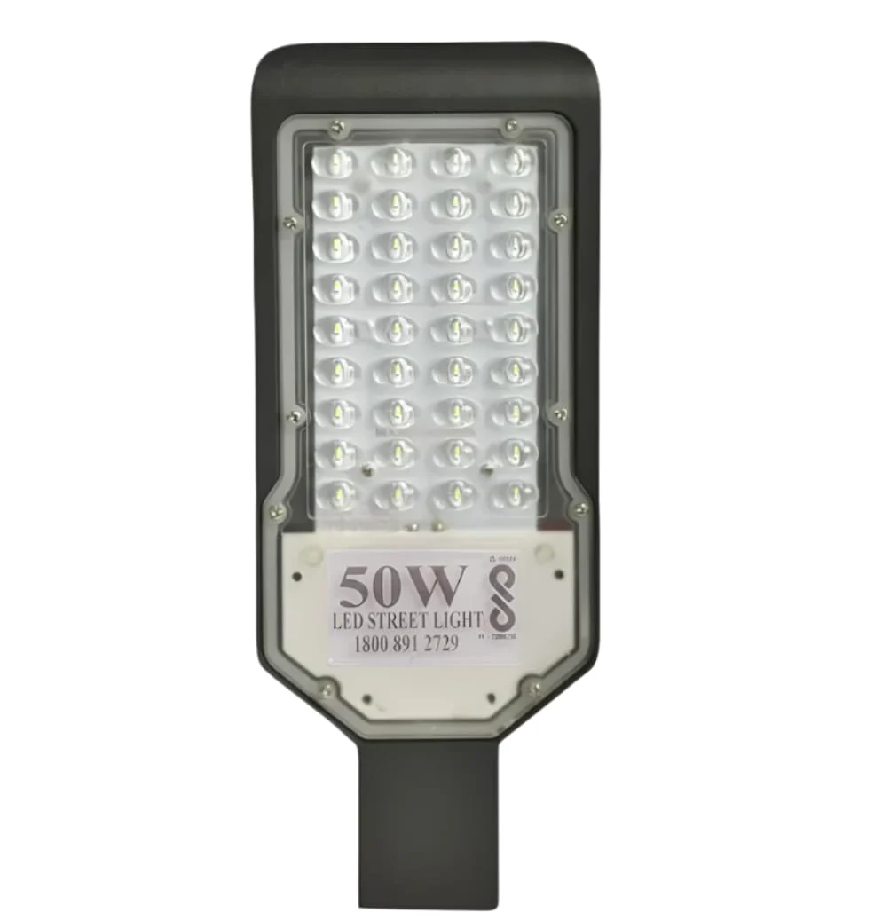 OrangeVolt 50w Street Light | Cool White 6500K | IP66 Waterproof with PC lens Diffuser Cover Outdoor Lighting