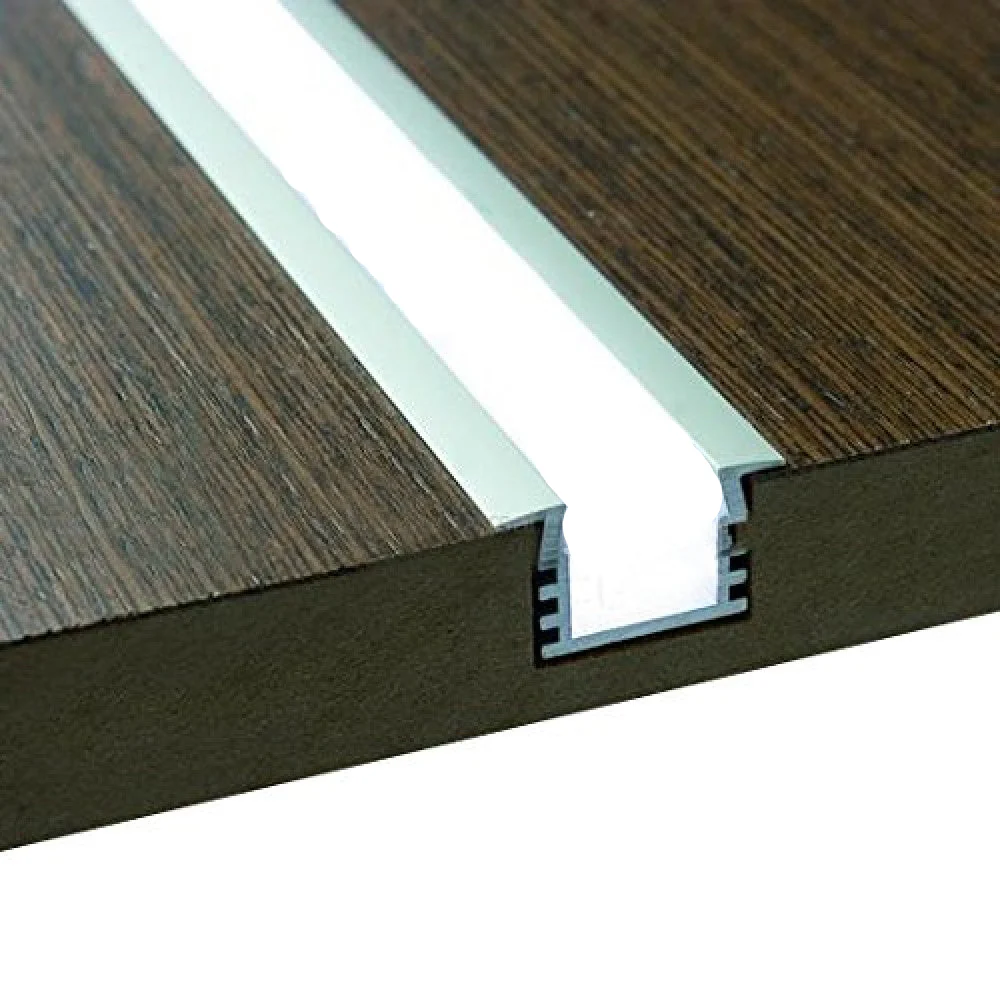 ORANGEVOLT Aluminium Rectangular Conciled LED 1 Meter Profile Channels with Diffused Cover, End Caps and Mounting Clips for LED Strip Light(LED light not included) T-C - Image 2