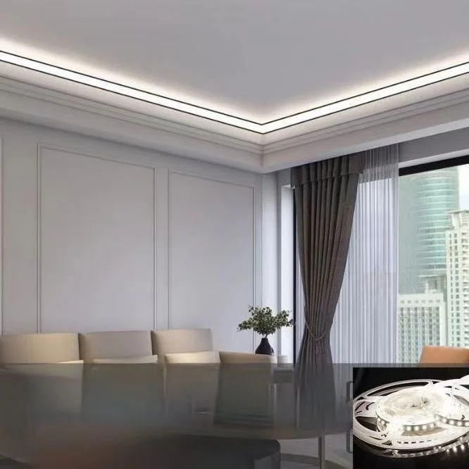 OrangeVolt Black Aluminium Corner Profile Light Channel 3 meter For Interior, Rooms, Office, Gyms, Salon, Hotel | Single Led Strip Light Corner Profile (LED light not included) - Image 2