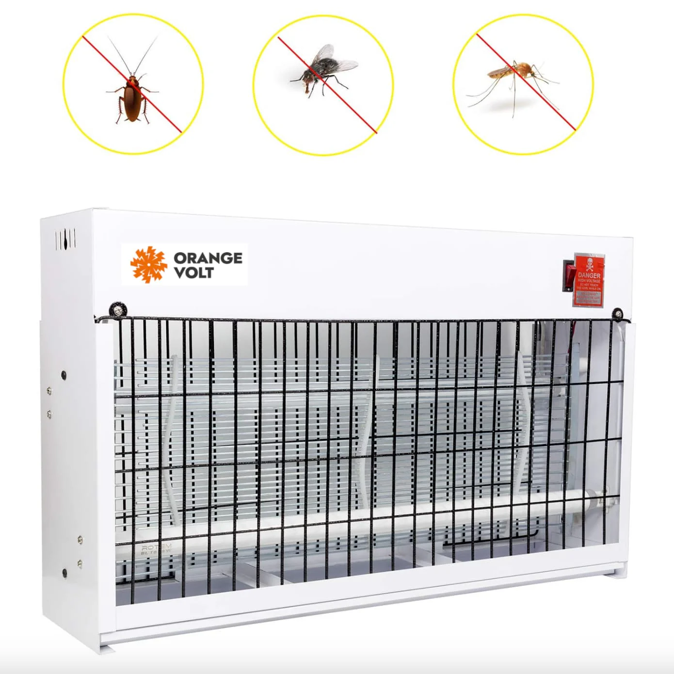 Orangevolt Electric Insect Killer Machine for Home, Office & Hotels | Indoor Bug Zapper & Fly Catcher with Philips 2x18W UV Tubes & Philips Choke | Mosquito & Fly Trap Device - Image 3