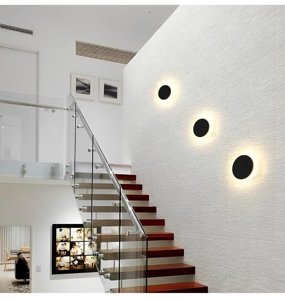Orangevolt 12w moon light Outdoor LED circular Wall Light Aluminium IP65 for Terrace/Porch/Parking/Over GATE/Outer Area/Backyard FRONTYARD/ Resort Restaurant Pub Cafe - Image 2