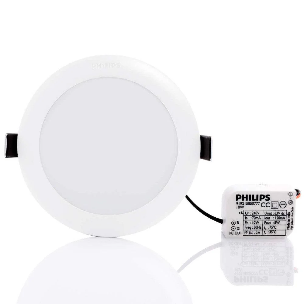Philips 10W Round Recessed LED Ceiling Light | Ultra Glow Prime Plus Ceiling Light | Cool Daylight (White) - Image 3