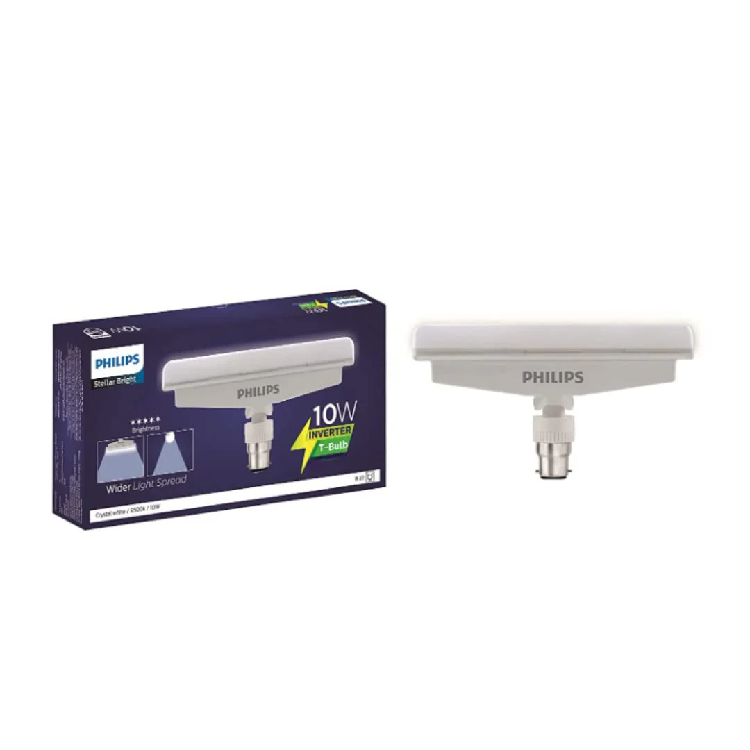 PHILIPS 10-Watts B22 Inverter Rechargeable LED T-Bulb - Cool Day Light