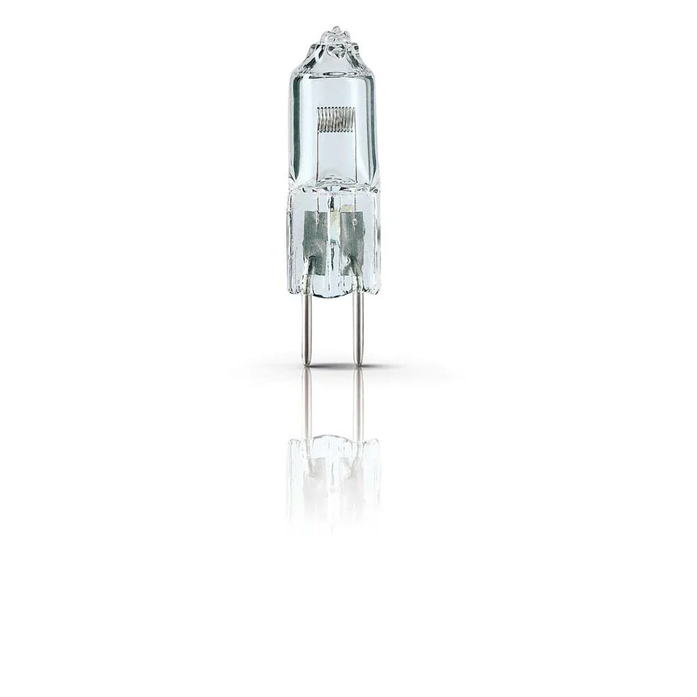 PHILIPS 7023 12V 100W Gy6.35 Bi-Pin Base Low Voltage OT Projection Lamp/Halogen Non-Reflector Bulb/Microscope Lamp/Mirchi Lamp (Warm White Light)