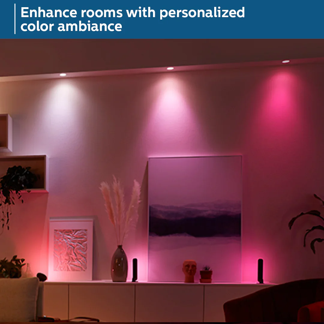 Philips 10W Deco Wiz Smart WiFi COB Spotlight Rose Gold | 16 Million Colors + Tunable White | Voice & App Controlled - Image 6