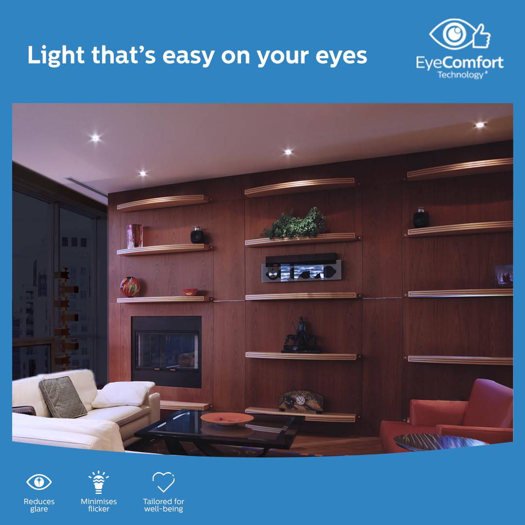 Philips 12W LED COB Spot Light with Chrome Reflector & Focused Beam Cool Day Light | Cut out: 102mm | Model - Deco Bright - Image 3