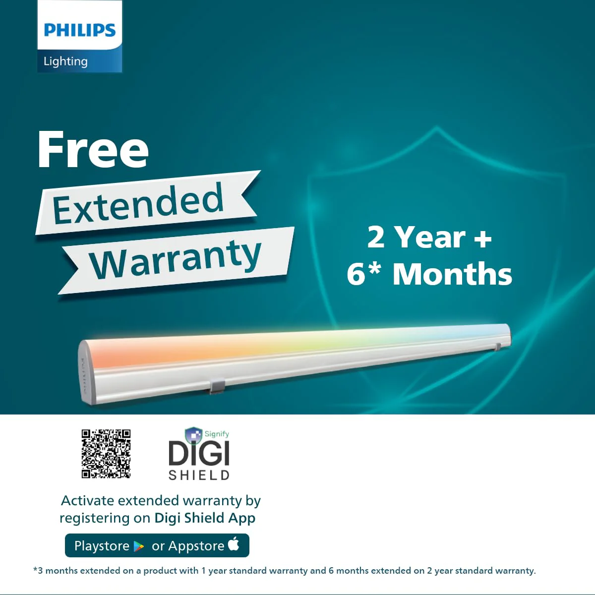 PHILIPS 20-Watt Smart Wi-Fi (WiZ Connected) LED Tubelight | Shades of White + 16M Colours + Dimmable + Pre-Set Modes | Compatible with Amazon Alexa and Google Assistant, Length : 3-Feet - Image 7
