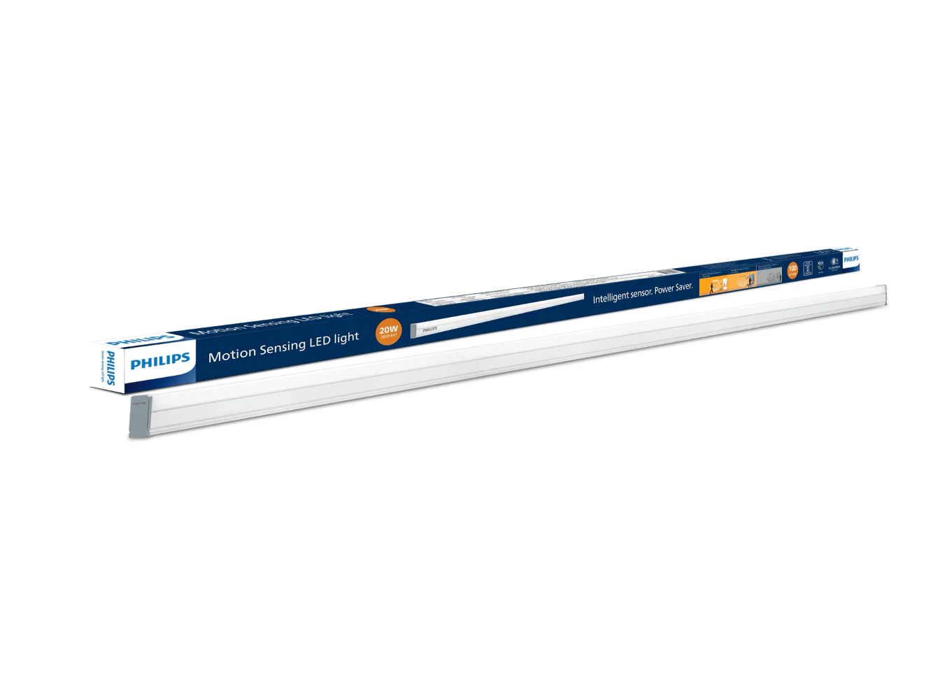 PHILIPS 20W 4ft Motion Sensing LED Linear Light – Energy-Efficient Intelligent Sensor Power Saver