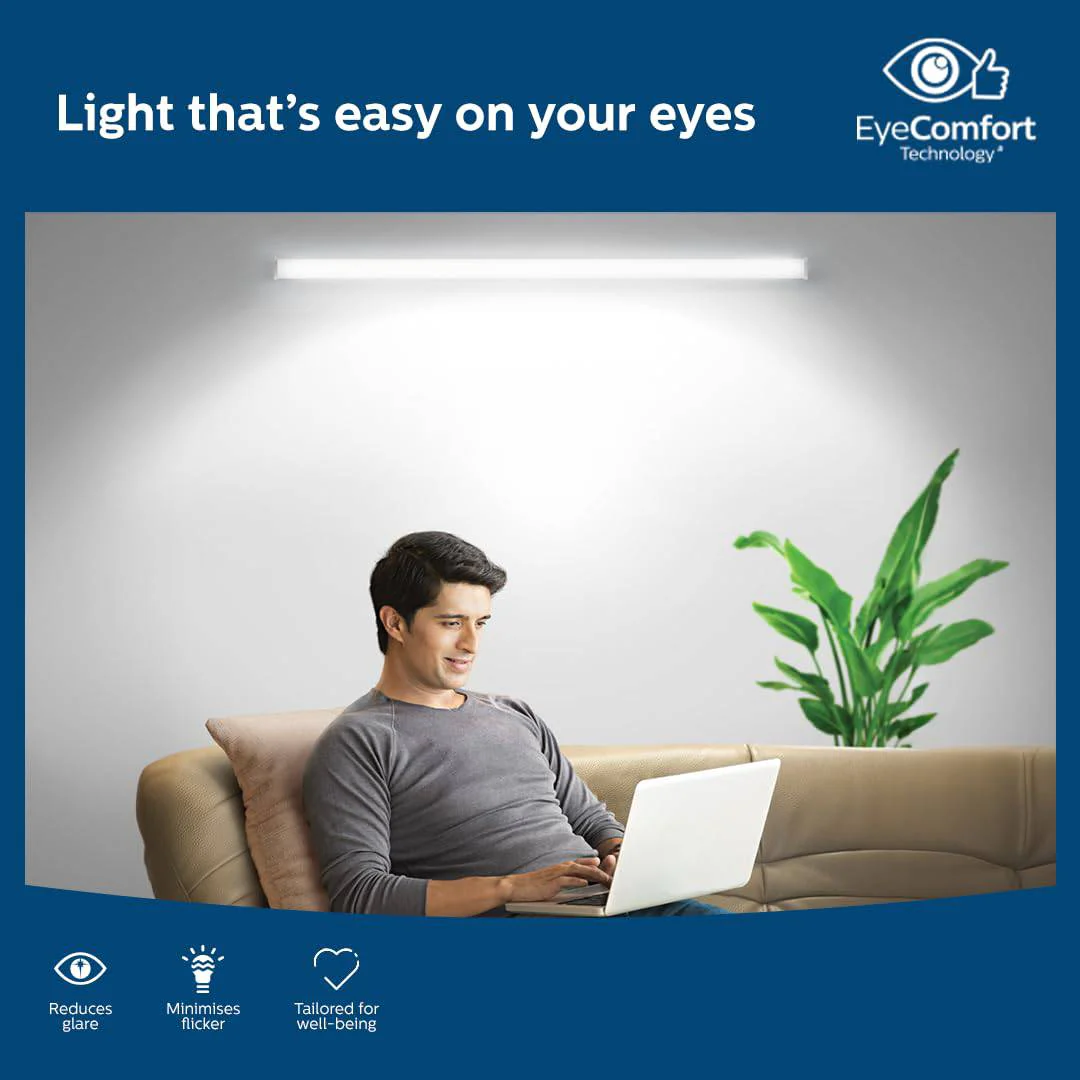 Philips 25-watt LED Batten/Tubelight | Slimline Superbright Compact 4-ft LED Batten for Living Room & Bedroom | Cool Day Light - Image 5
