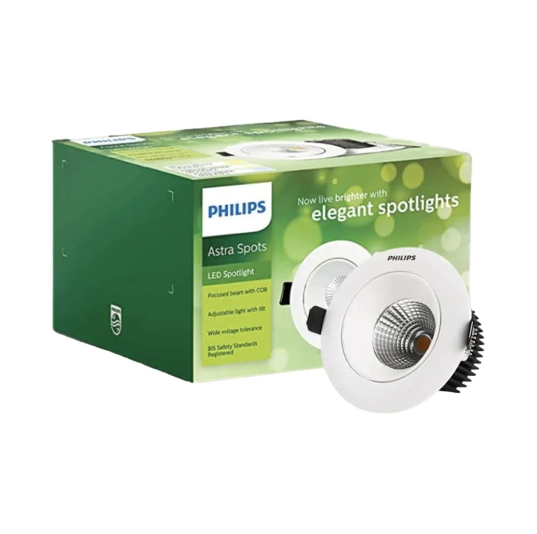 Philips 3W Astra Spot Tiltable LED COB Light Warm White