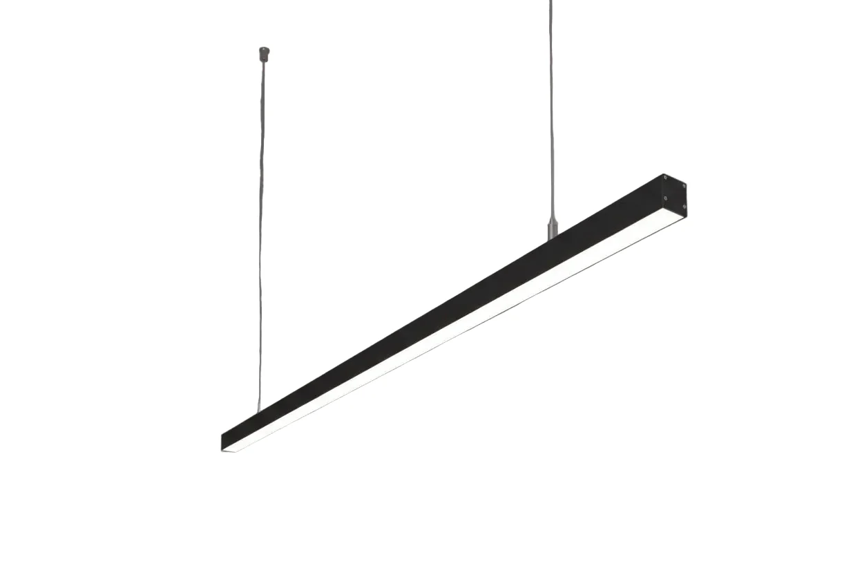 Philips 50W Suspended Linear Luminaire Natural White 8 feet | SP170P LED50S-4000 PSU W5L226 OD BK (Black Body)