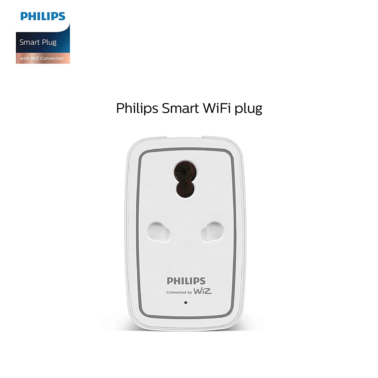 PHILIPS 6-16A Smart WiFi Plug | Wiz Connected Voice Controlled Smart Plug with Energy Consumption Monitoring Pack of 2 - Image 2