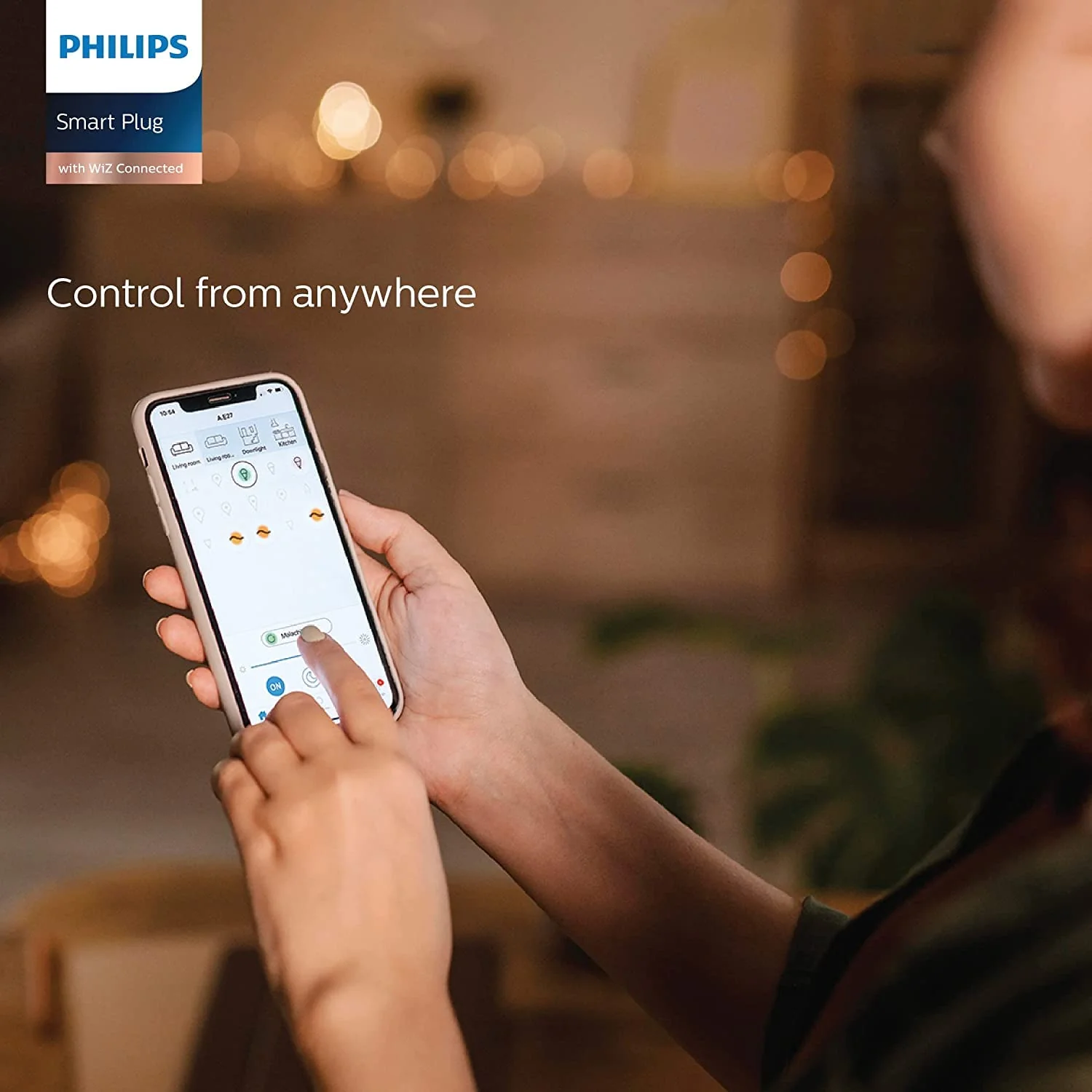 PHILIPS 6-16A Smart WiFi Plug | Wiz Connected Voice Controlled Smart Plug with Energy Consumption Monitoring Pack of 2 - Image 3