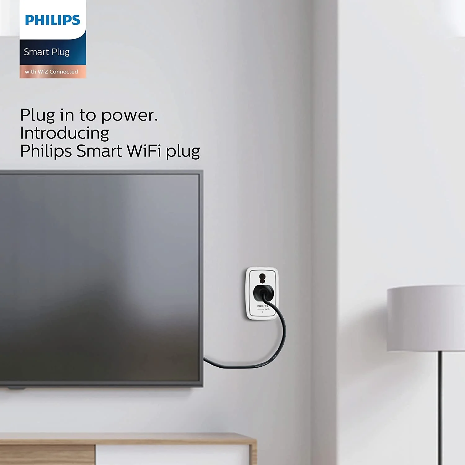 PHILIPS 6-16A Smart WiFi Plug | Wiz Connected Voice Controlled Smart Plug with Energy Consumption Monitoring Pack of 2 - Image 4