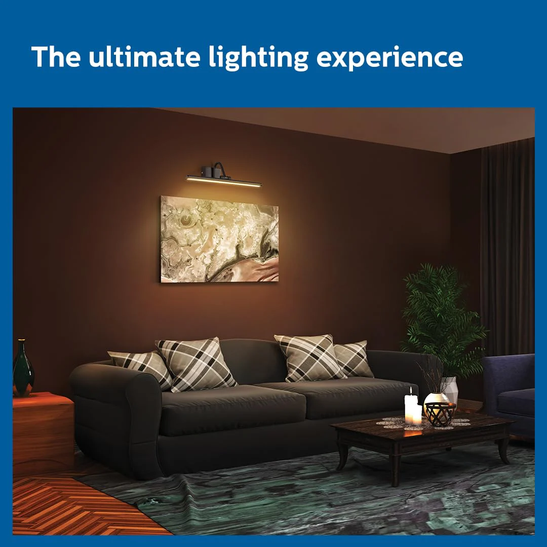 Philips 7W Moonglade Black Picture Light | Warm White Picture Light - Image 5