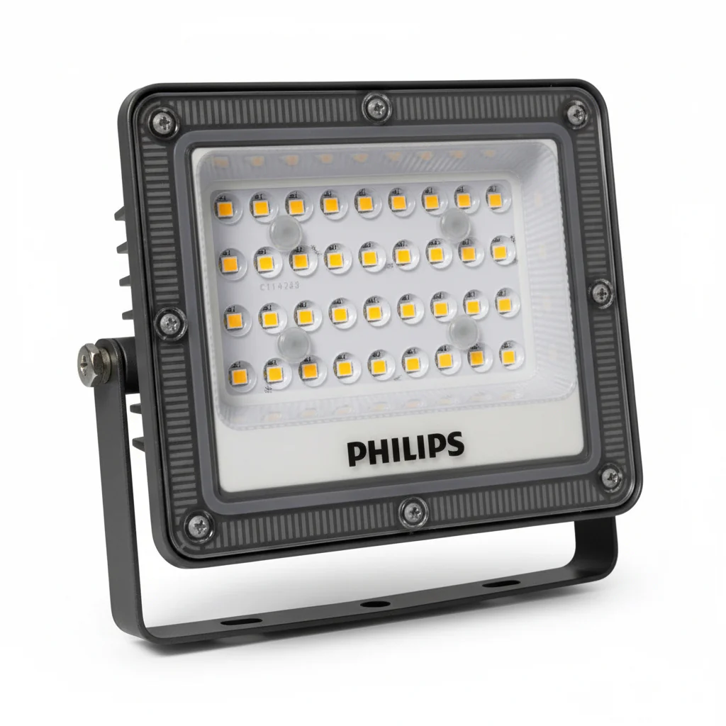 Philips 50W LED Floodlight Cool White 6500K | BVP213 LED50 CW 50W GR PSU | IP66 Outdoor Waterproof