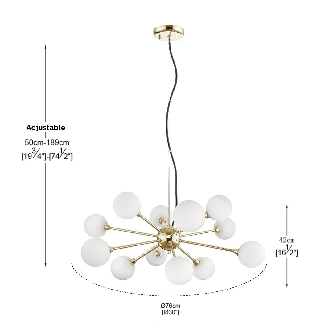 Philips Divine 12 head chandelier (French Gold) - Image 3