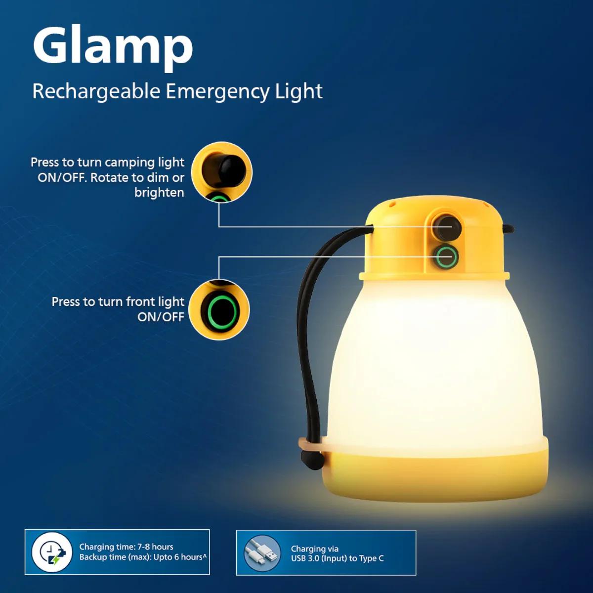 Philips Glamp Rechargeable Emergency Grey light - Image 2