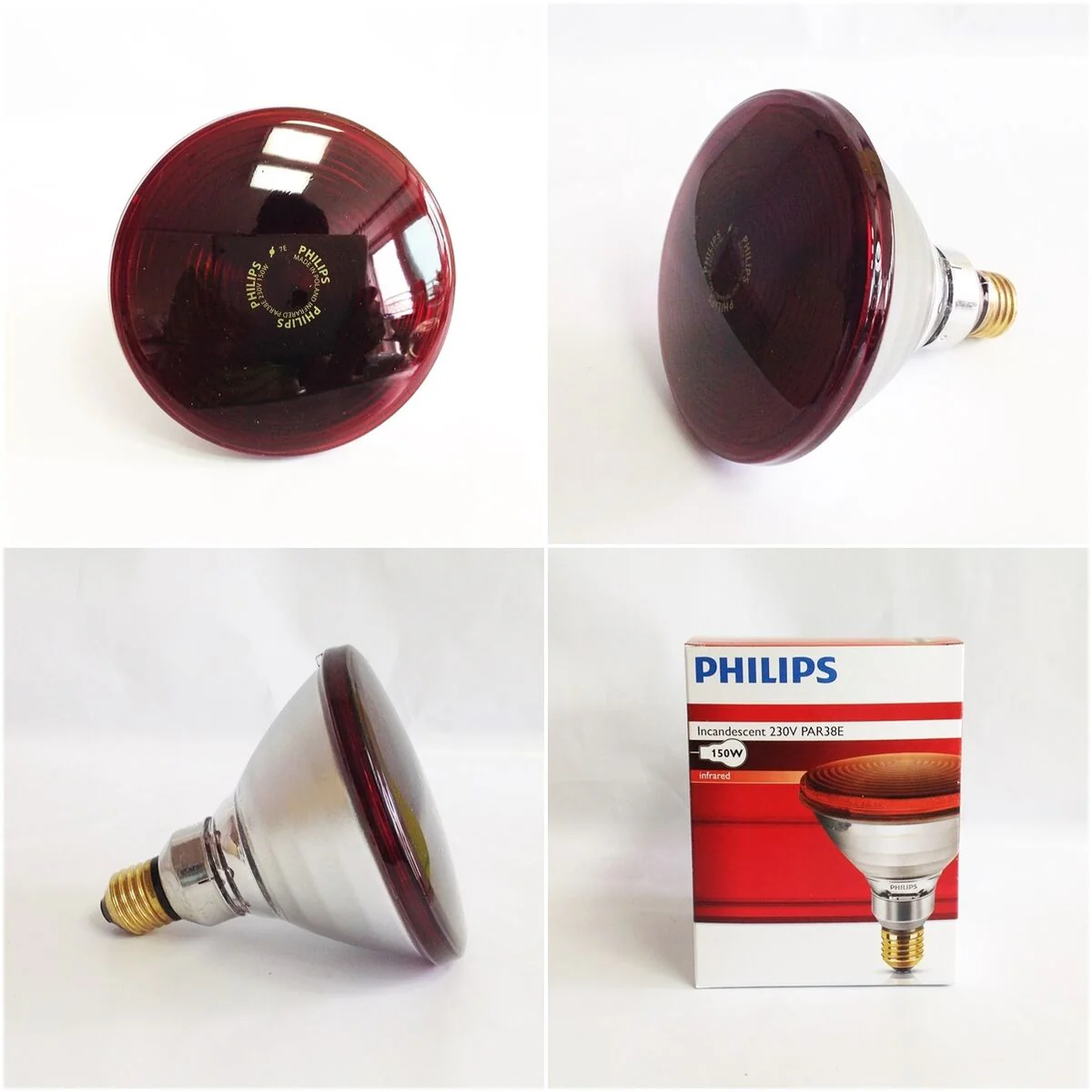 PHILIPS IR150W |Pain-Relief IR Lamp |Infrared Bulb PAR38 150W E27 230V Screw Base |Medical IR Heat Lamp for Infraphil 3616/01 - Image 4