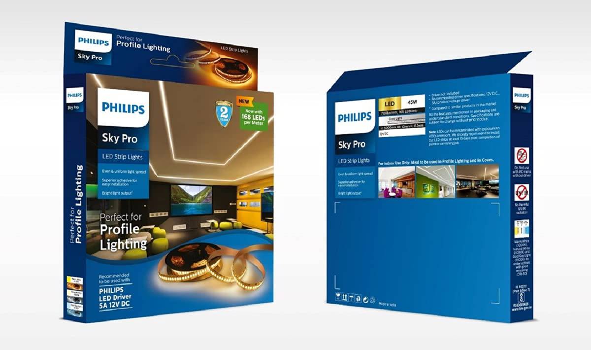 Philips LED Strip Light Sky Pro 168 LED without Driver Warm White 3000k - Image 3