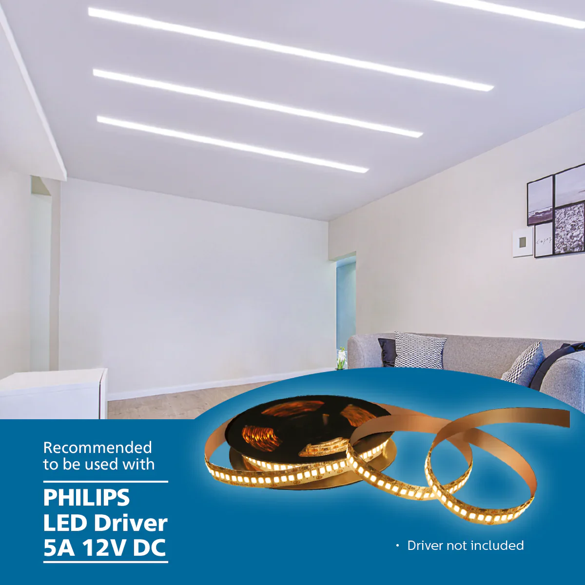 Philips Profile Shine 240 LEDs/m LED Strip | 6500K Cool White | High Brightness Led Strip Light - Image 3