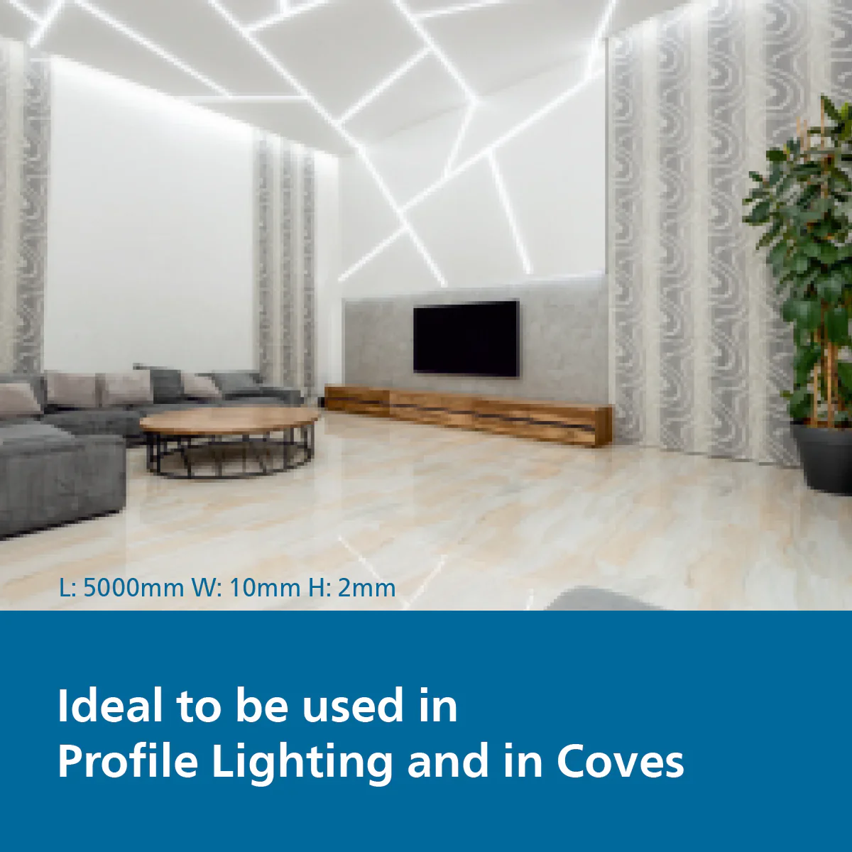 Philips Profile Shine 240 LEDs/m LED Strip | 6500K Cool White | High Brightness Led Strip Light - Image 4