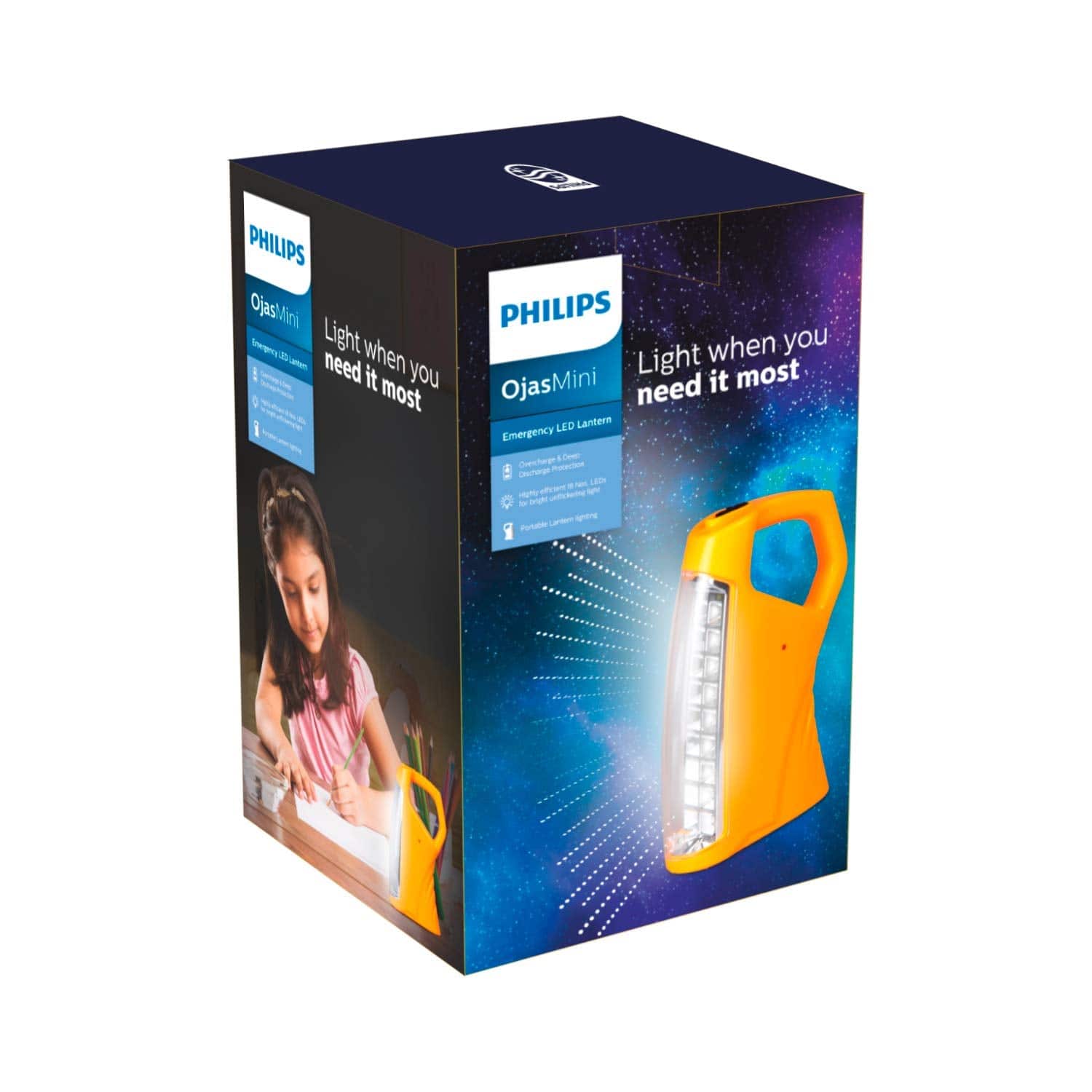 Philips OjasMini Rechargeable Emergency LED Lantern | Compact & Portable LED Light with Long Battery Backup - Image 3