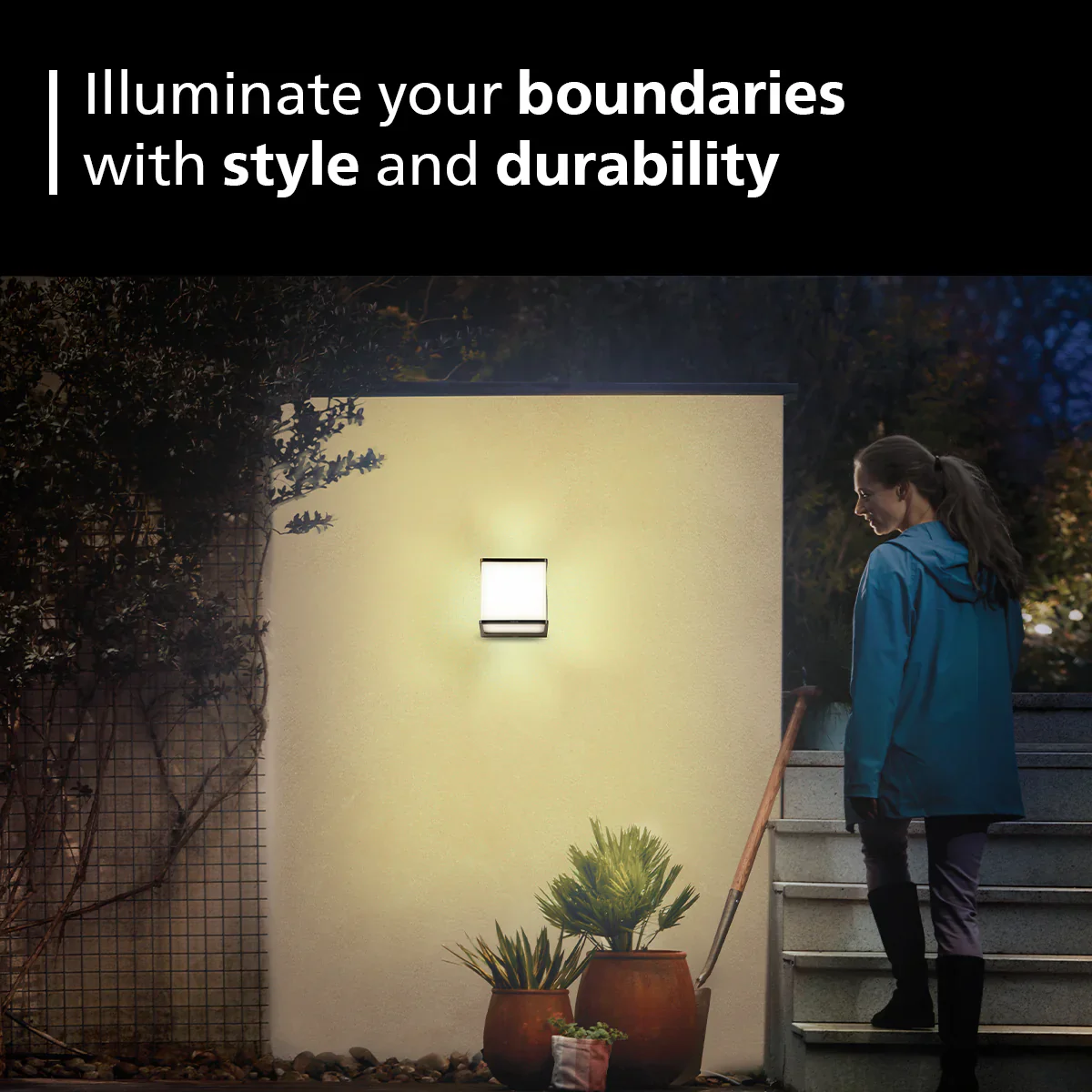 Philips Rain Outdoor Wall light (Square shaped) - Image 4