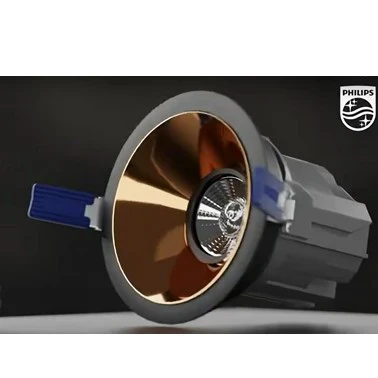 Philips Round 7W Recessed Mod COB Downlight | Warm White 3000K | Energy-Efficient LED Ceiling Light for Home & Office - Image 2