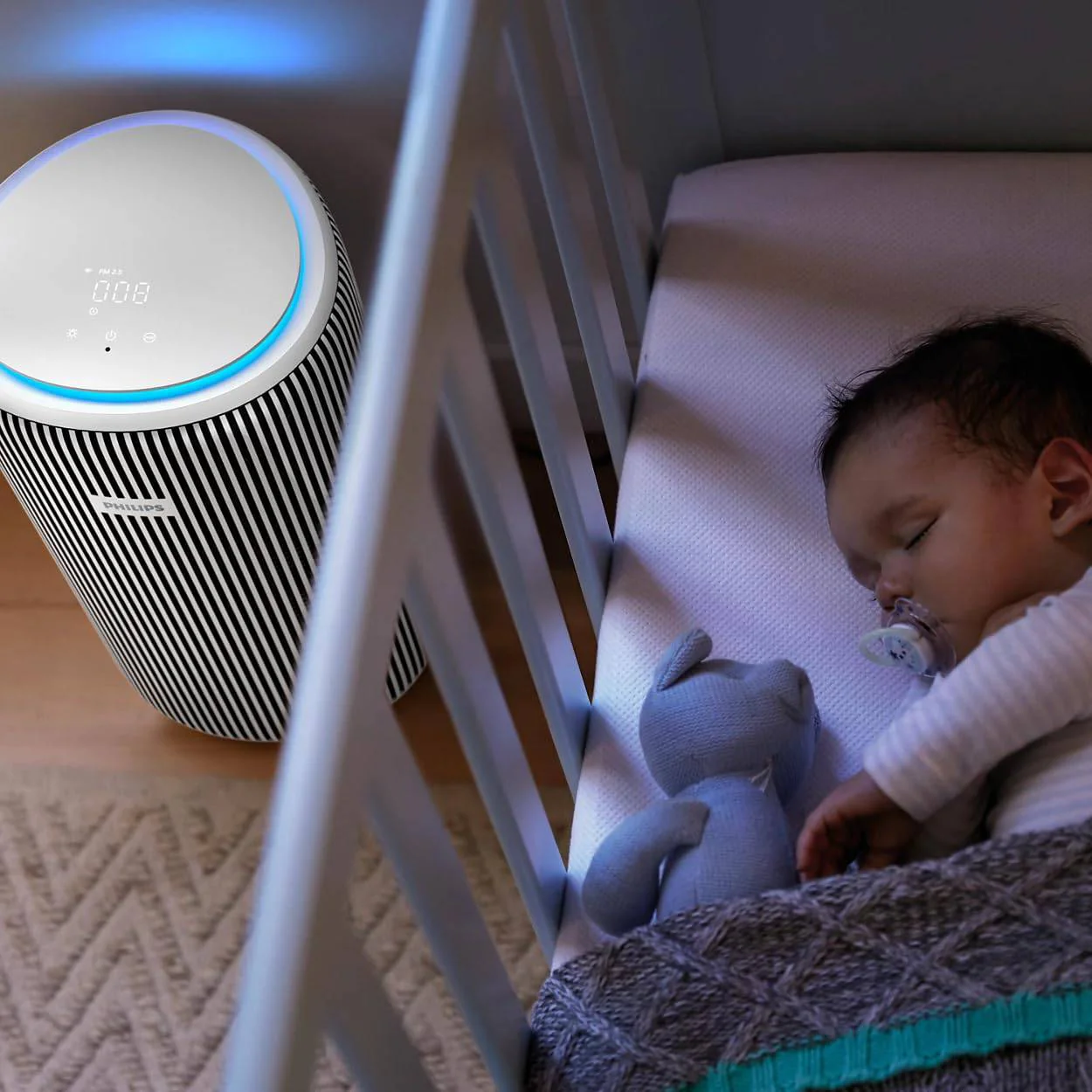 PHILIPS Smart Air Purifier AC3220/60 Upto 135 m2 Room Size Smart Portable Air Purifier Real Time AQI Display|Covers upto 600 sqft 520 m3/h|(Silver, Arctic White) - Image 7