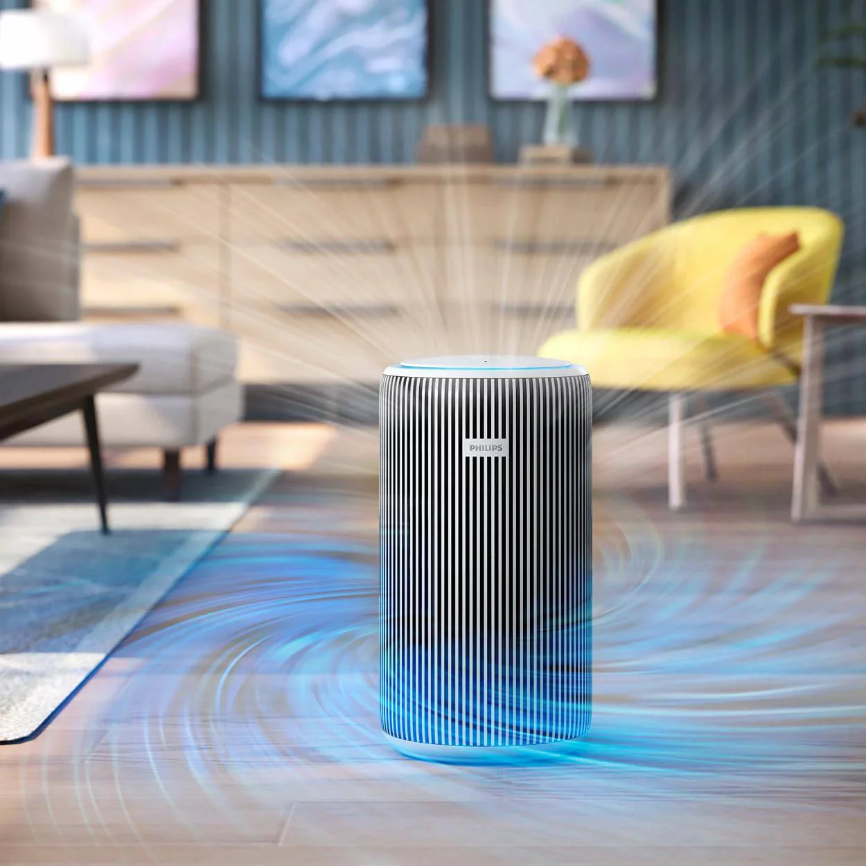 PHILIPS Smart Air Purifier AC3220/60 Upto 135 m2 Room Size Smart Portable Air Purifier Real Time AQI Display|Covers upto 600 sqft 520 m3/h|(Silver, Arctic White) - Image 8