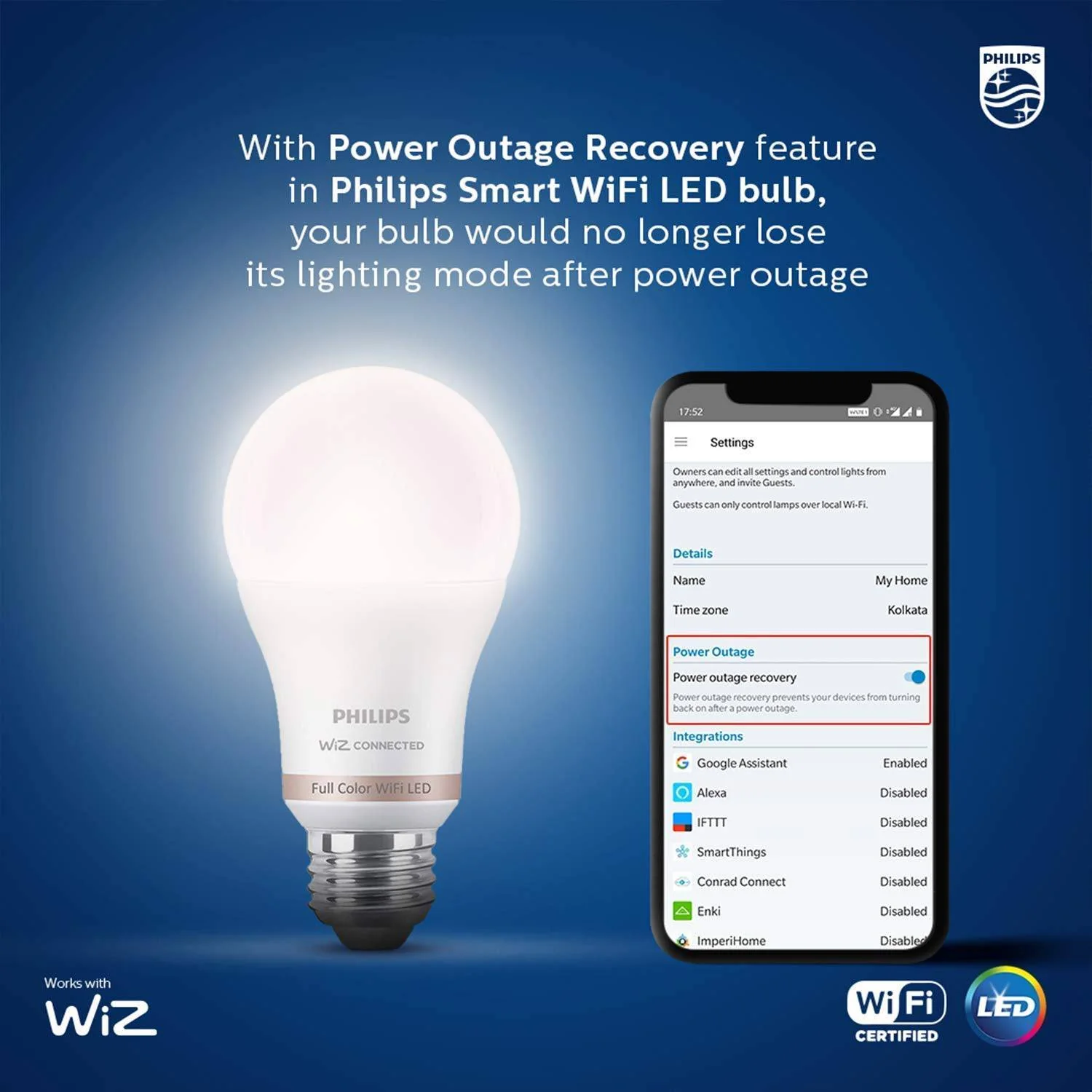 Philips Smart Wi-Fi LED T-Beamer 20-Watt 2-Feet , Shades of White + Tunable + Dimmable + Pre-Set Modes, Compatible with Amazon Alexa and Google Assistant, B22 - Image 4