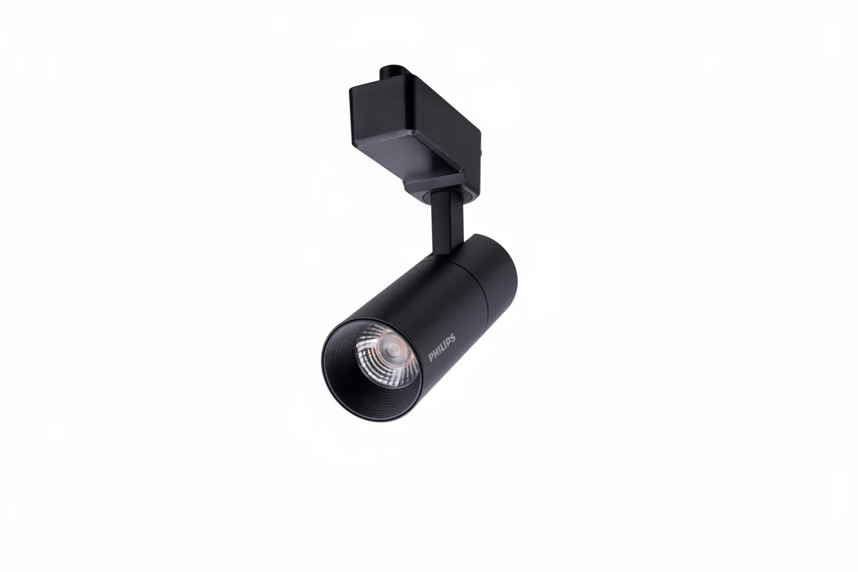 Philips ST033T LED8/830 10W Track Light | 3000K Warm White | Black Body | Focused Medium Beam Spotlight - Image 2