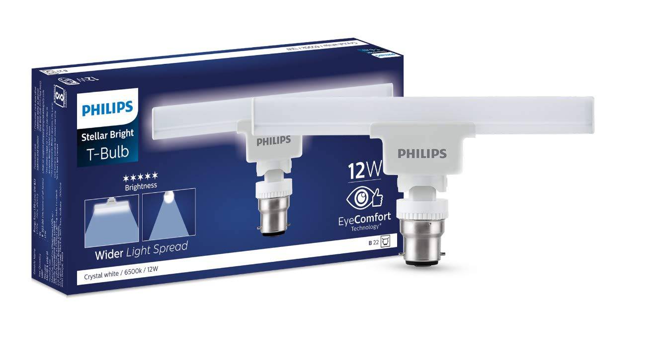 Philips Stellar Bright 12W B22 LED T-Bulb, 1080lm, Cool Day Light - Image 2