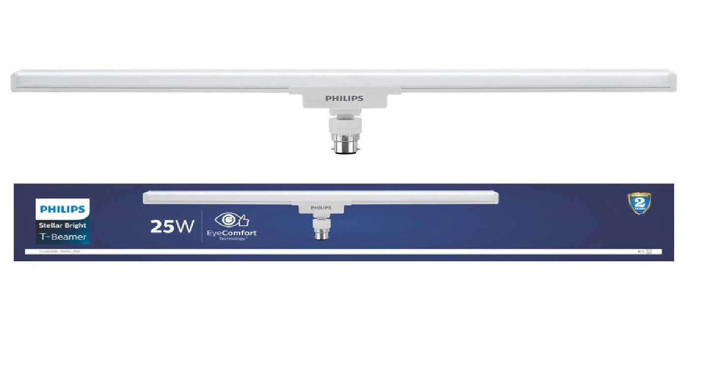 PHILIPS T-Beamer 25-Watt LED T-Bulb B22, Cool Day Light, White