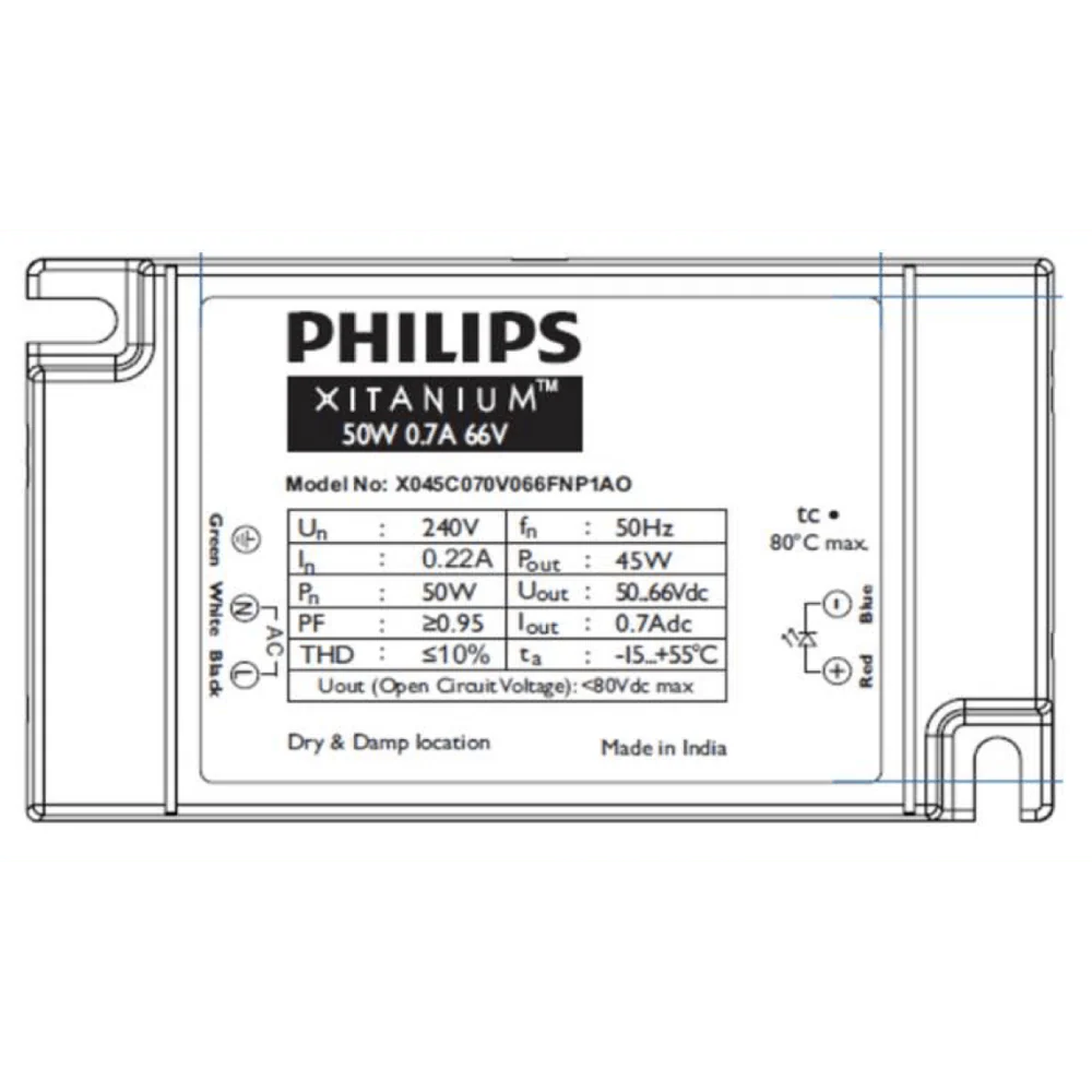 Philips Xitanium 50W 0.7A LED Driver - Image 2